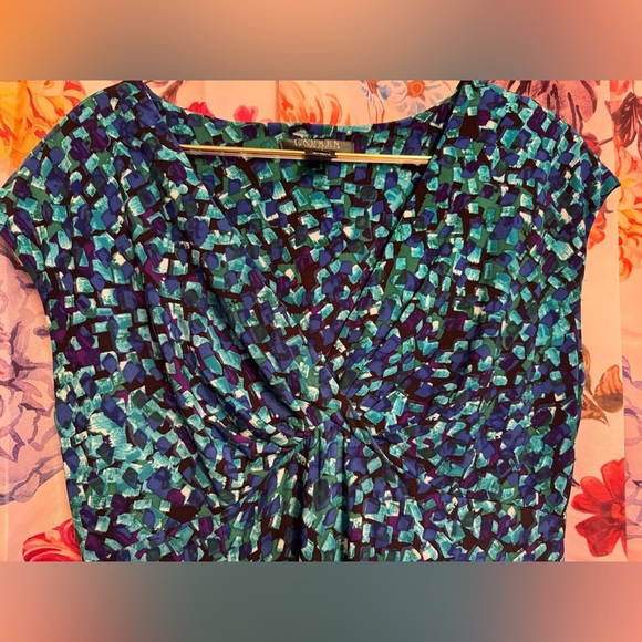 Lauren Ralph Lauren Midi Geometric Dress - Picture 5 of 7